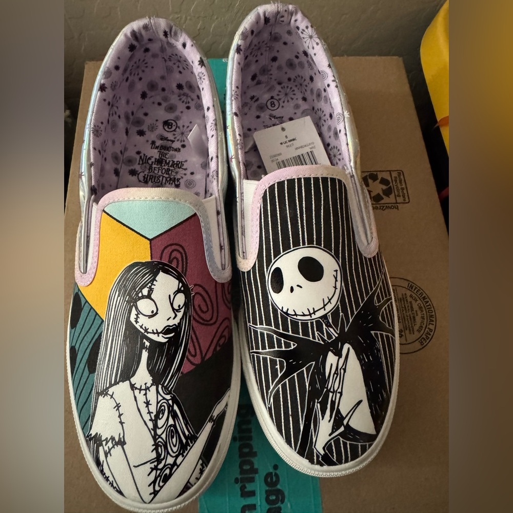 Nightmare Before Christmas Slip-On Shoes